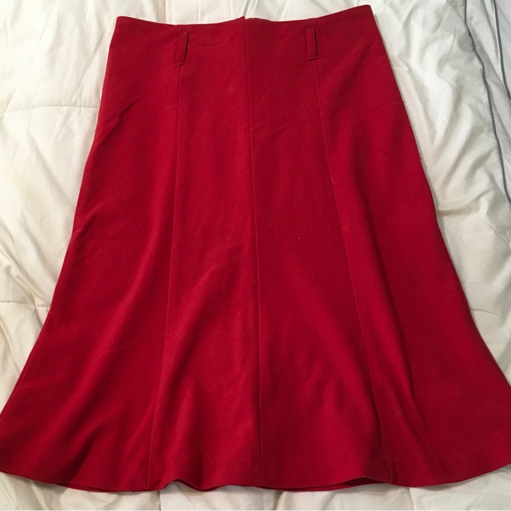 Chico's Vibrant Red A-Line Skirt
